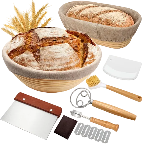 Banneton Bread Proofing Basket Set