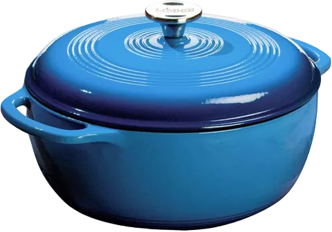 Lodge Enameled Cast Iron Dutch Oven, 6 Qt