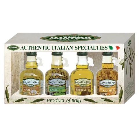 Mantova Grand'Aroma Flavored Extra Virgin Olive Oil Variety Set