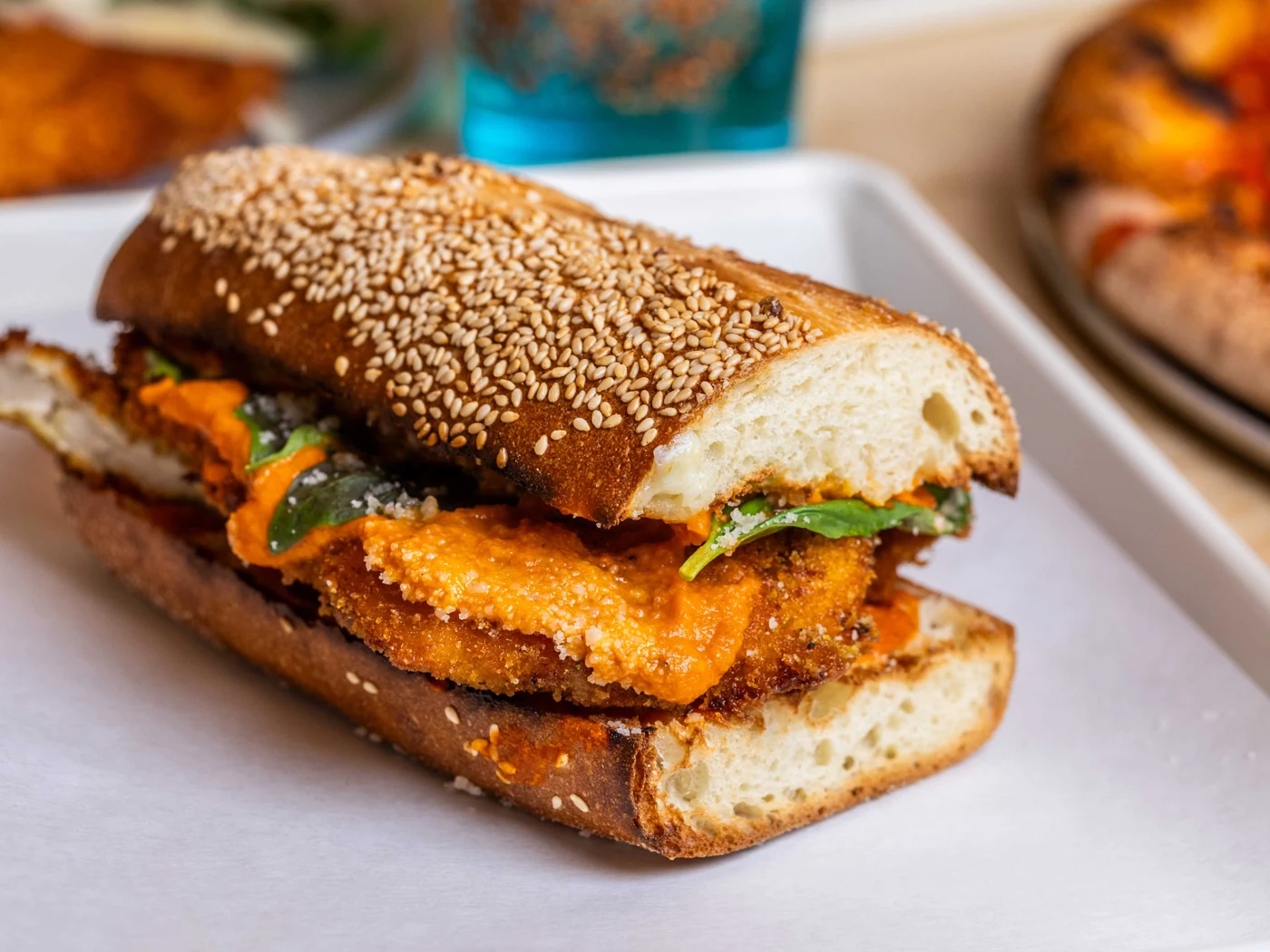 Vodka chicken parm at Allday Pizza: Hyde Park