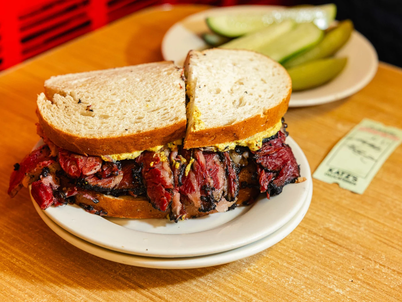 Hot Pastrami on Rye at Katz's Delicatessen