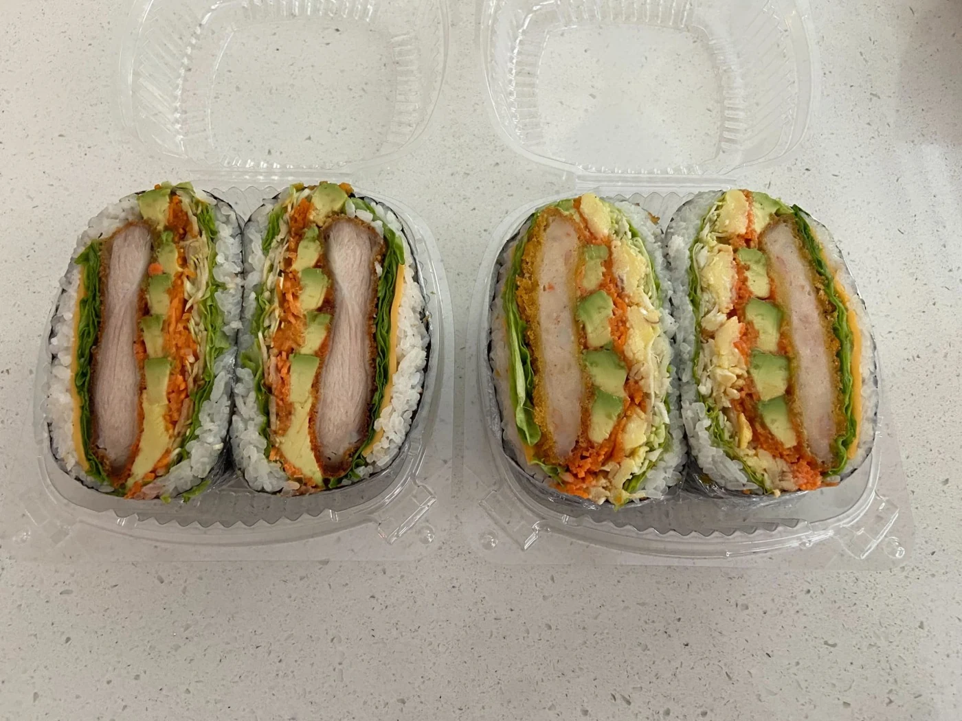 Chicken Katsu Onigirazu at 969 NYC Coffee