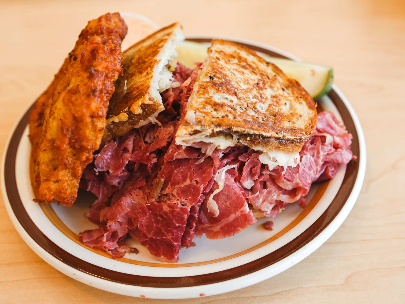 corned beef sandwich at Manny's Cafeteria & Delicatessen