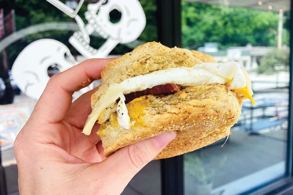 Bacon, Egg and Cheese Biscuit Sandwich at Wise County Biscuits & Cafe