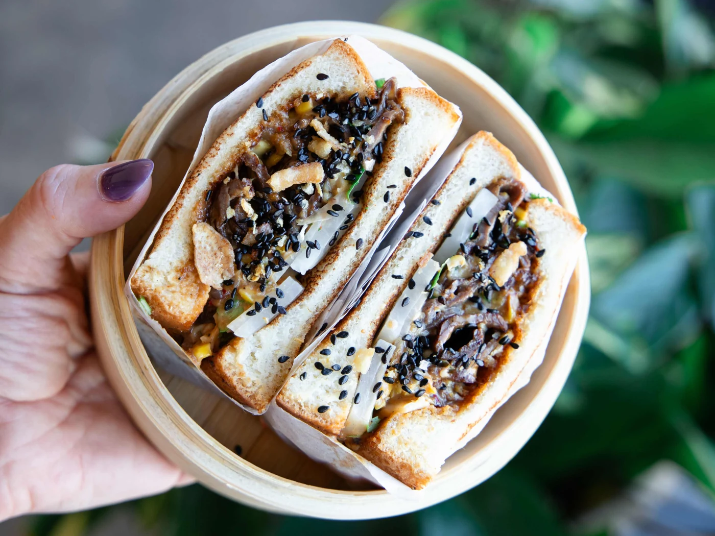 bulgogi ribeye sandwich at Vuji Cafe & Catering