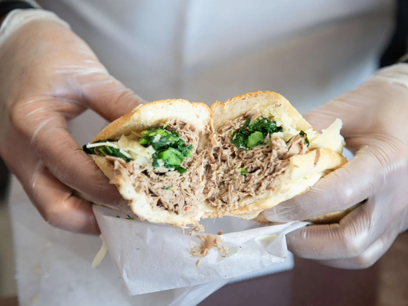 Roast Pork Sandwich at Lil nick's deli
