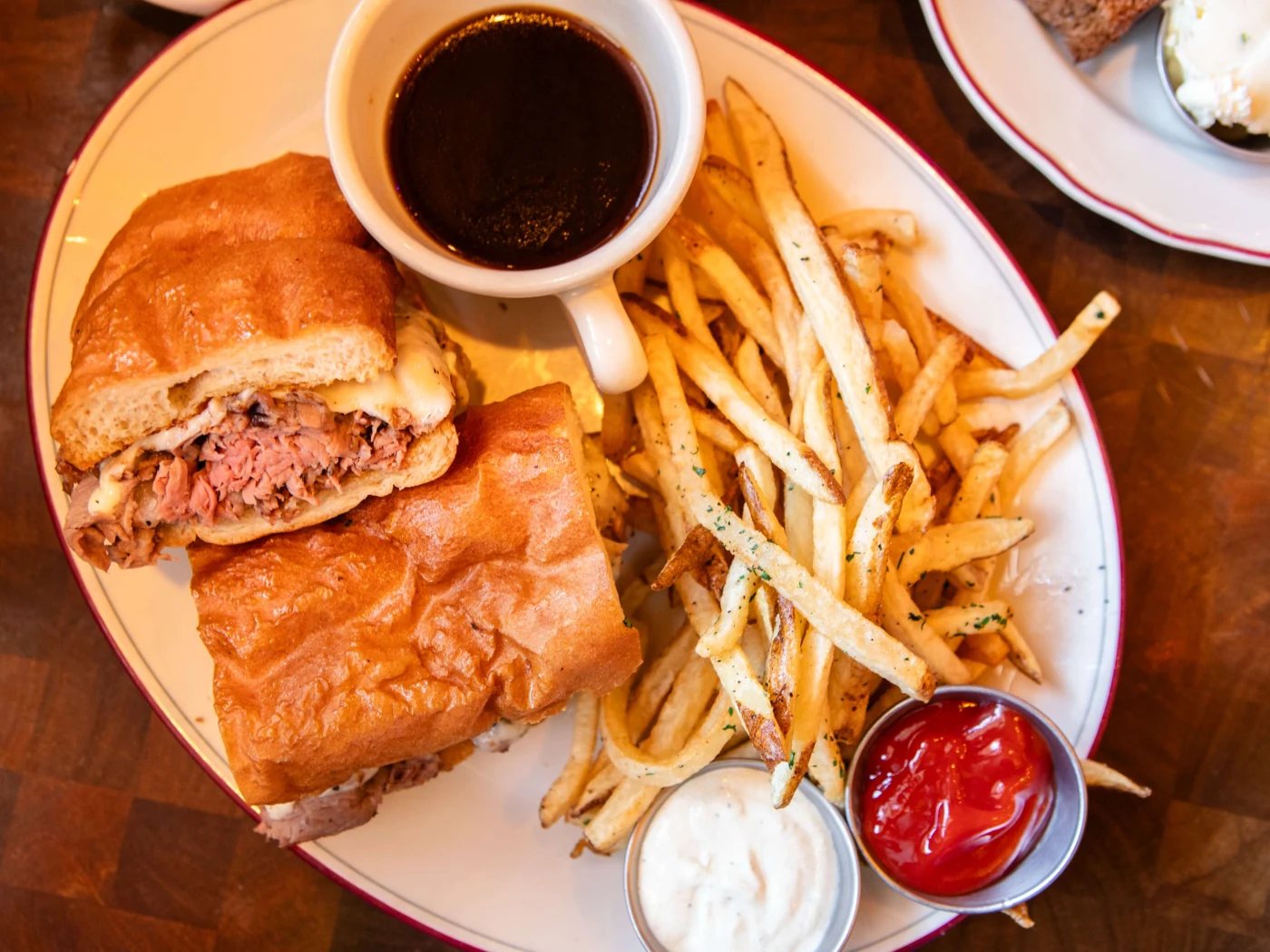 french dip at Laurenzo's Prime Rib