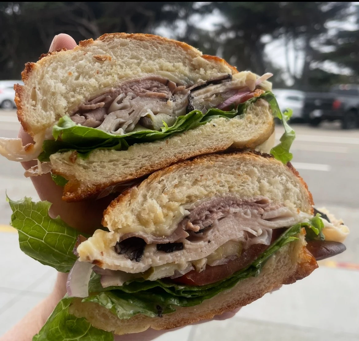 Dutch Crunch Sandwich at George's Zoo