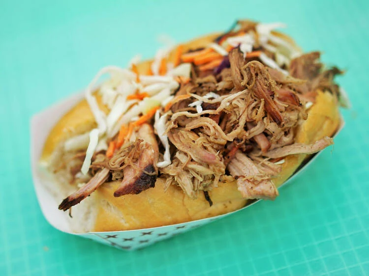 Cochon de Lait Po'Boy at Walker's BBQ