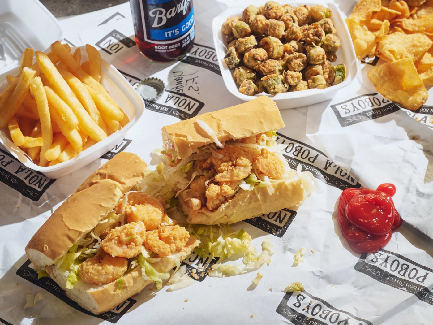 Shrimp Po'Boy at NOLA Poboys