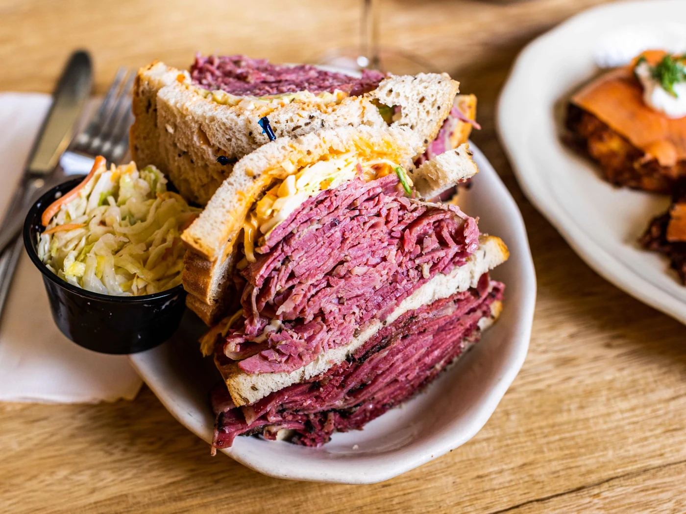 fiddler on the roof of your mouth at Kenny & Ziggy's New York Delicatessen