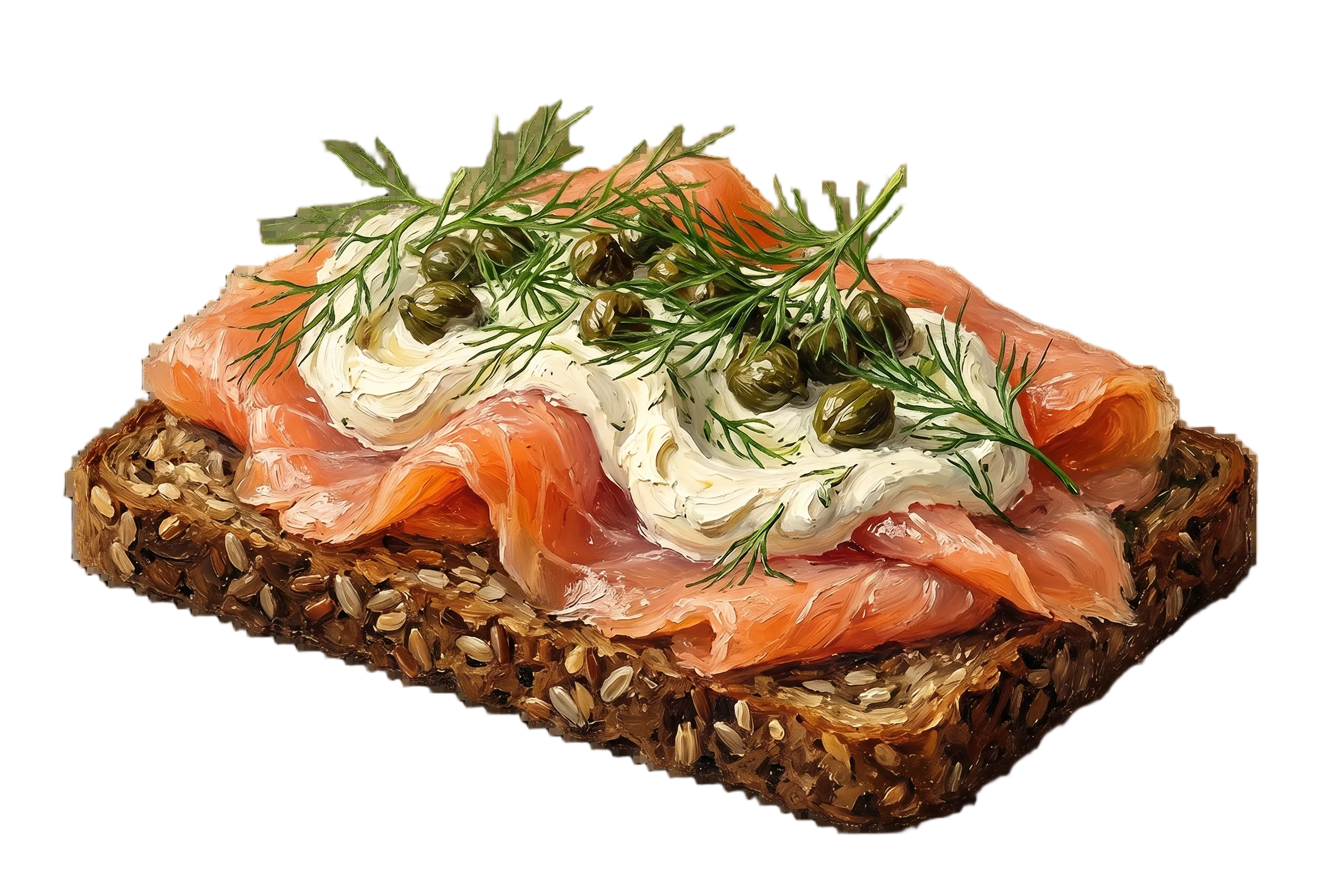 Smorrebrod with Smoked Salmon