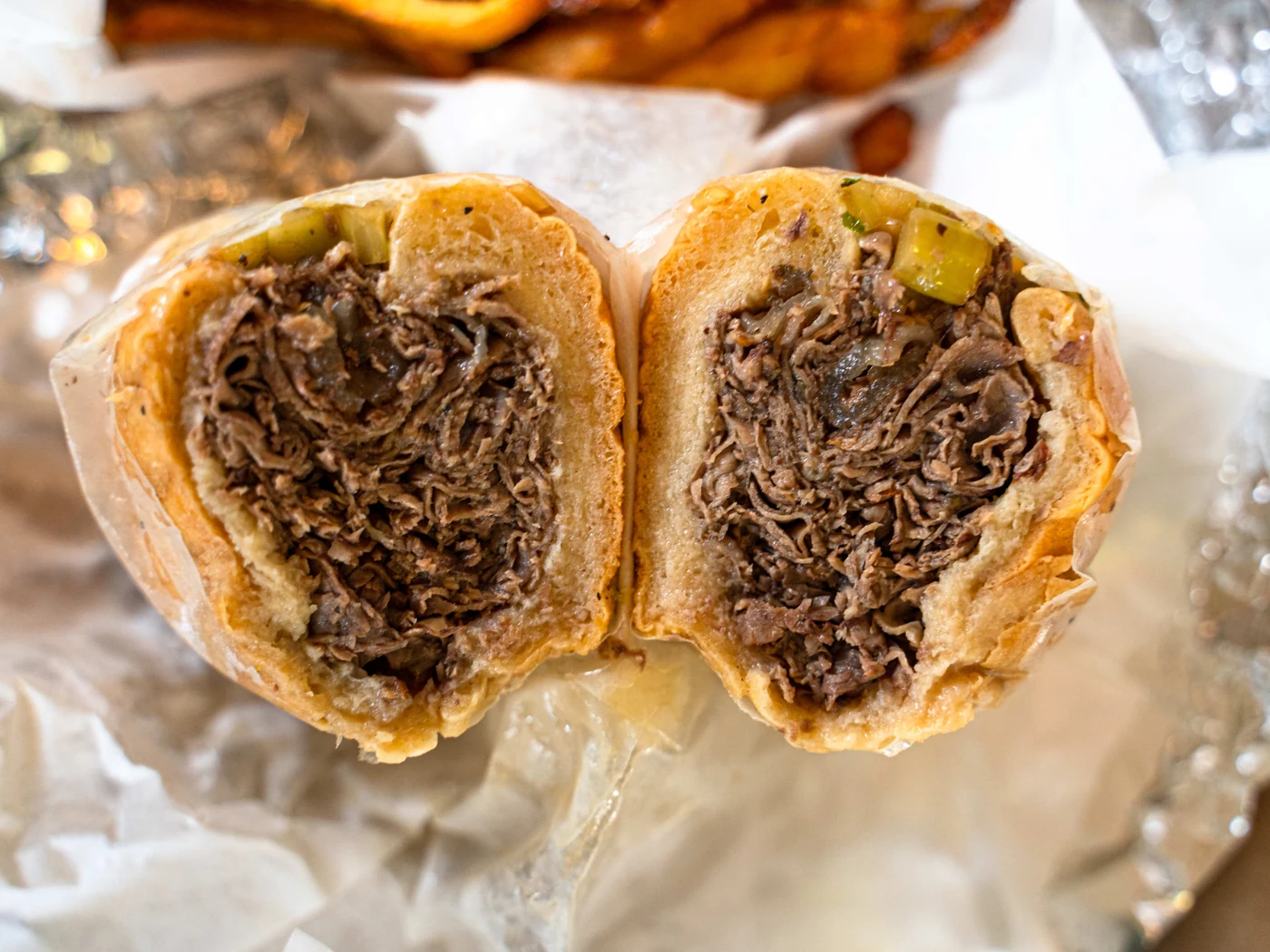 Italian beef at Mr. Beef