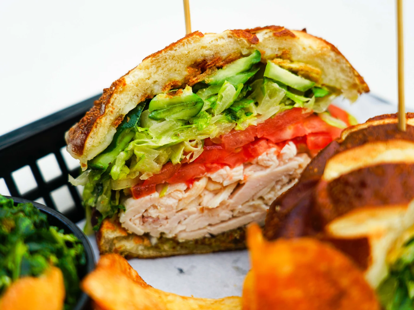 crunchy chicken sandwich at Local Foods - Rice Village