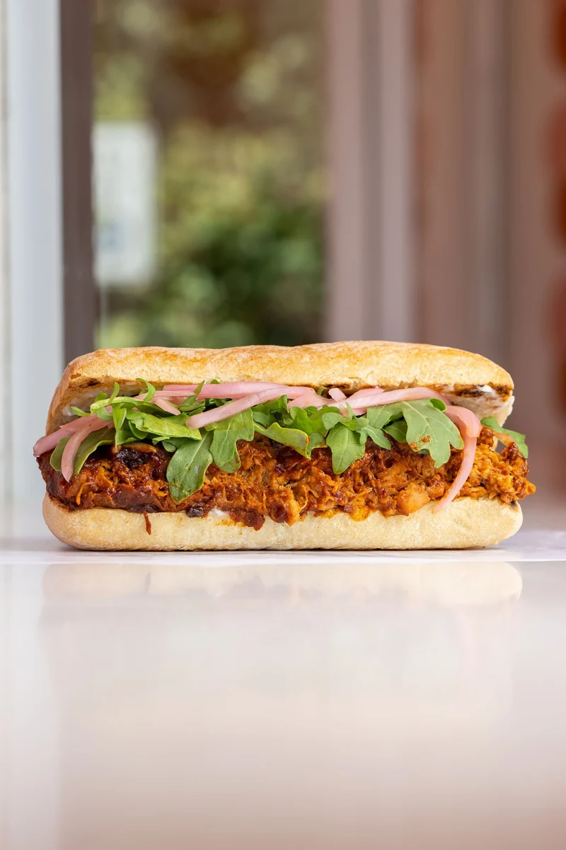Flores at Maciel's Plant-Based Butcher & Deli