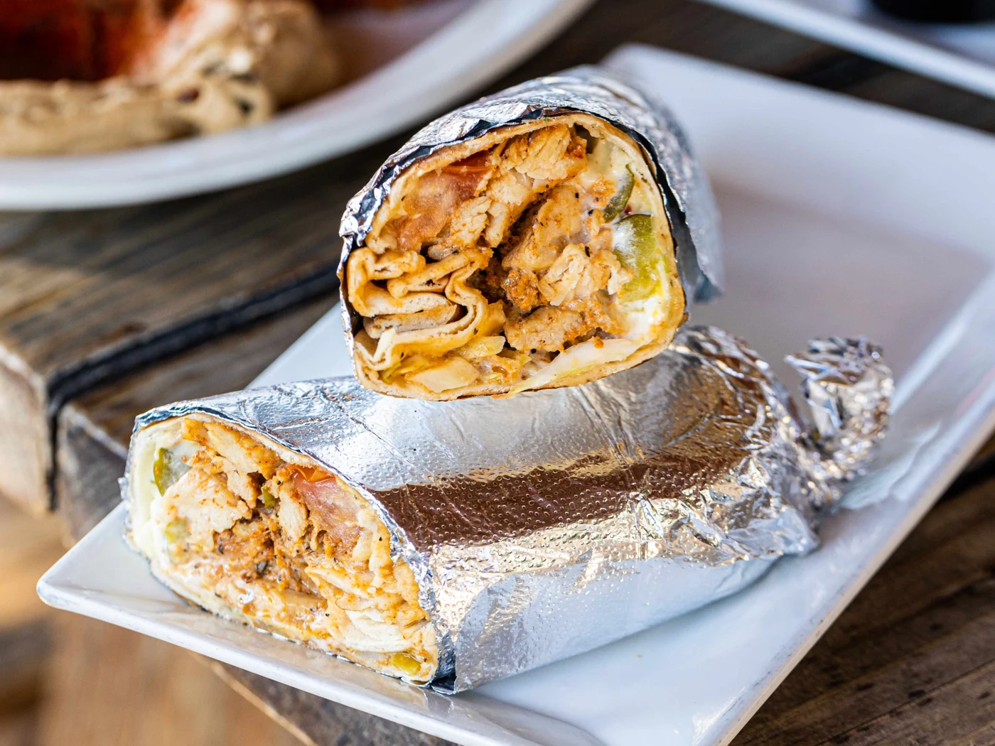 chicken shawarma at Aladdin Mediterranean cuisine