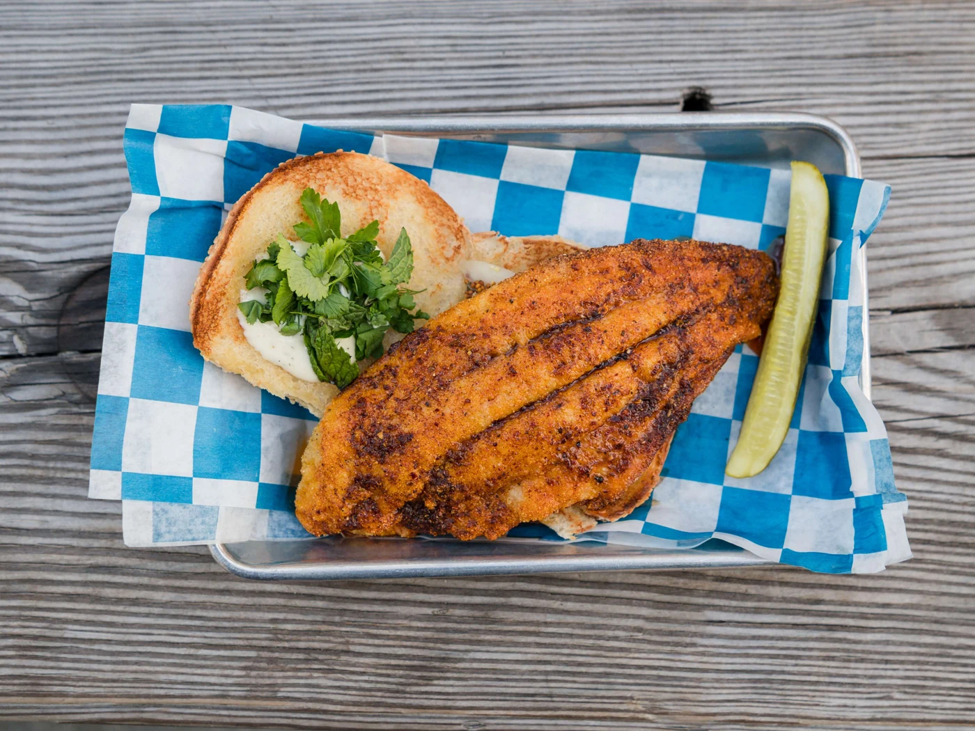 Blackened Grouper Sandwich at Fishmonger