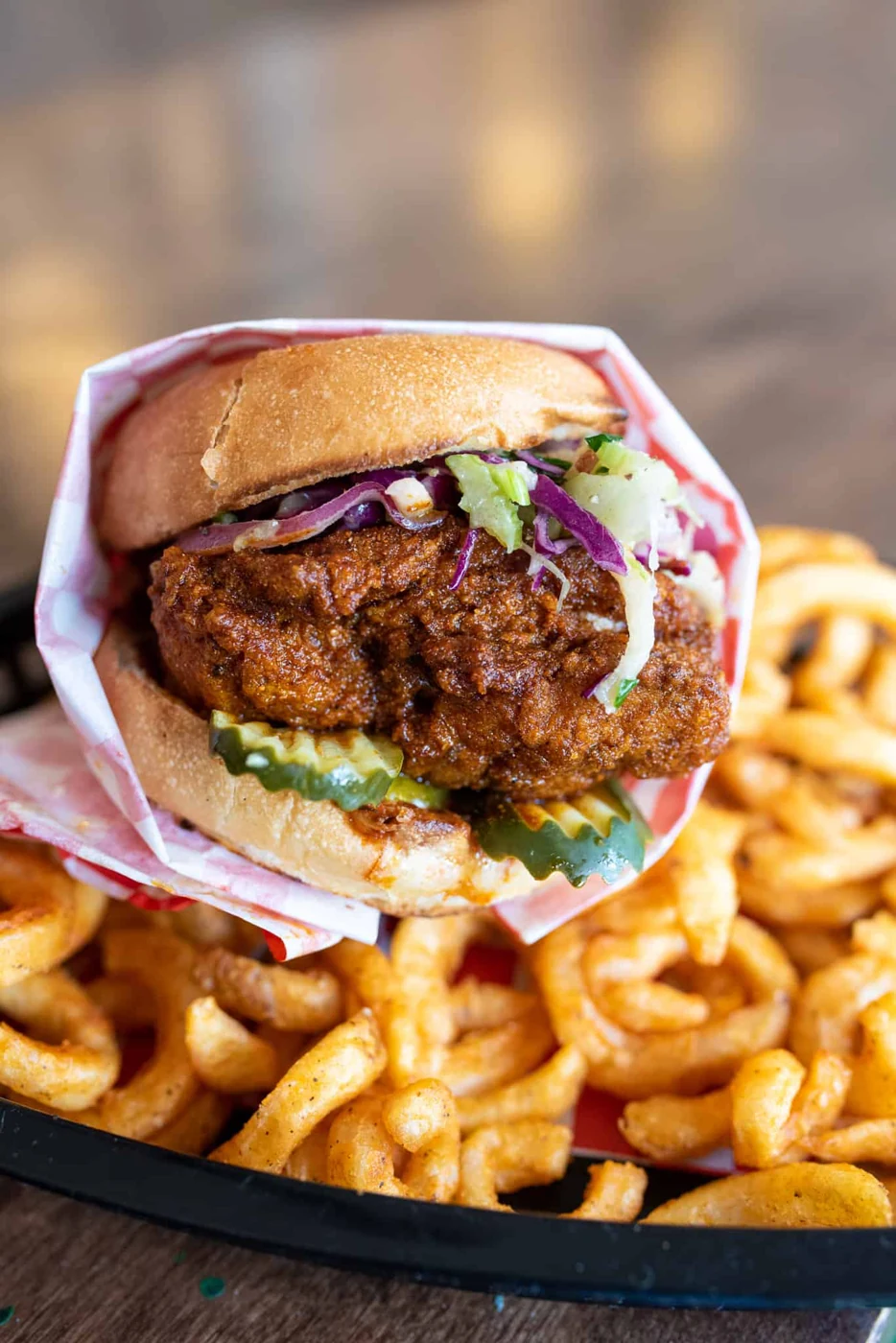 Spicy Fried Chicken Sandwich at The Bird