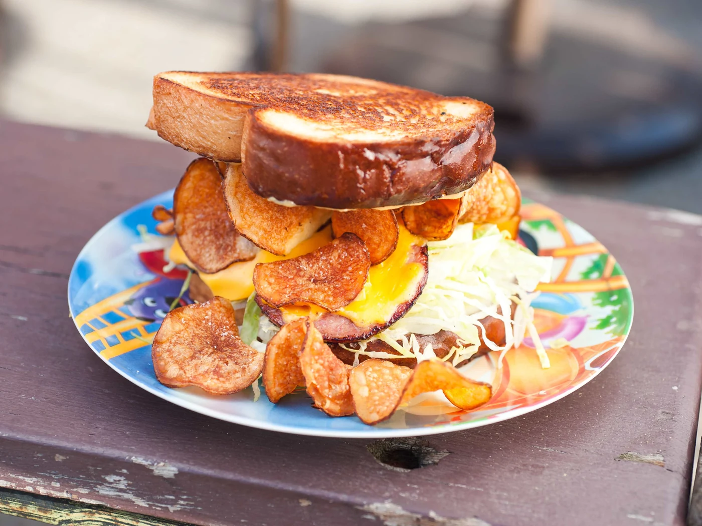 Fried Bologna Sandwich at Turkey and the Wolf