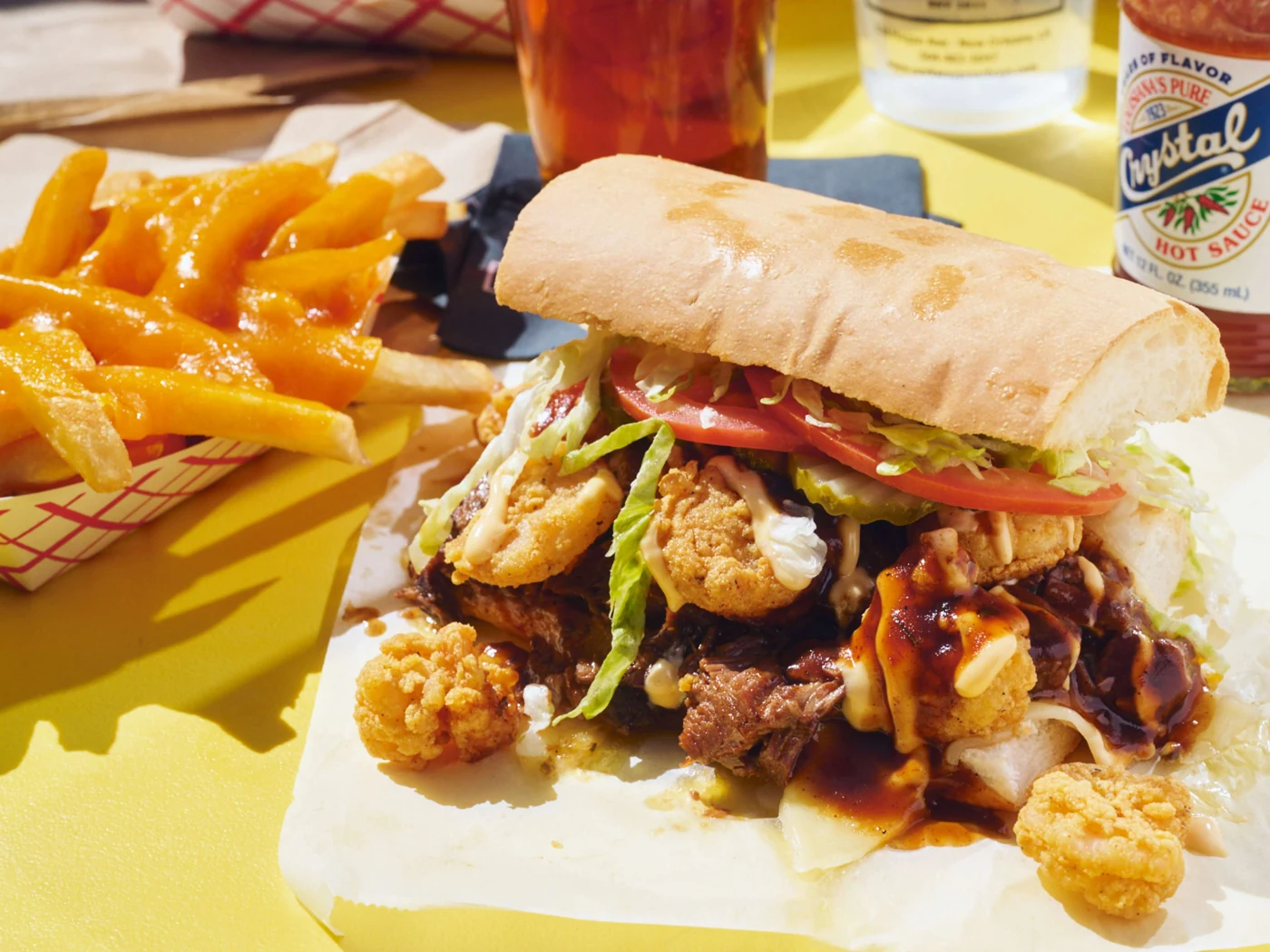 James Brown Po'Boy at Parkway Bakery & Tavern