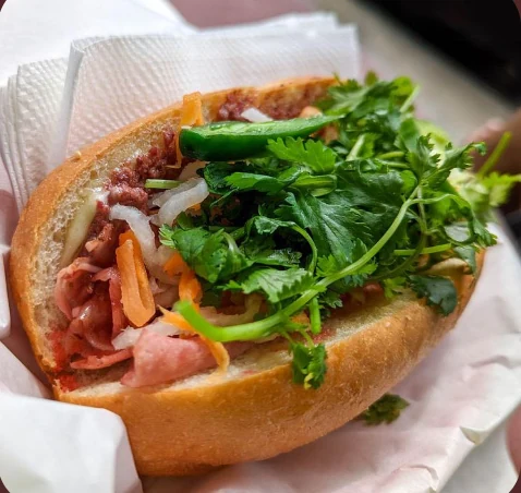 BBQ Pork Bánh Mì at Ilana Coffee