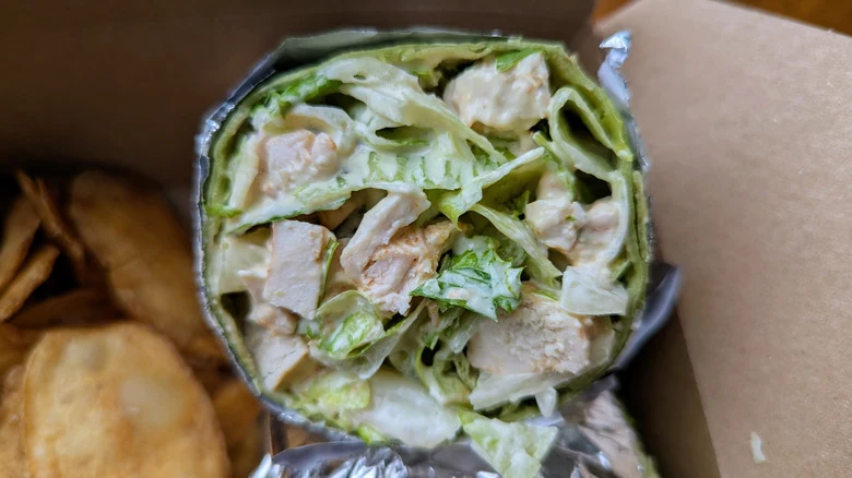 The Chicken Caesar Wrap at Moonwalker Cafe